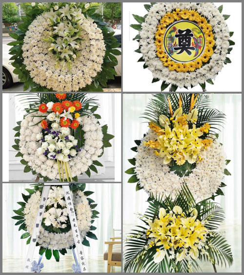 安徽六安市霍邱县彭塔乡千金田村花圈速递